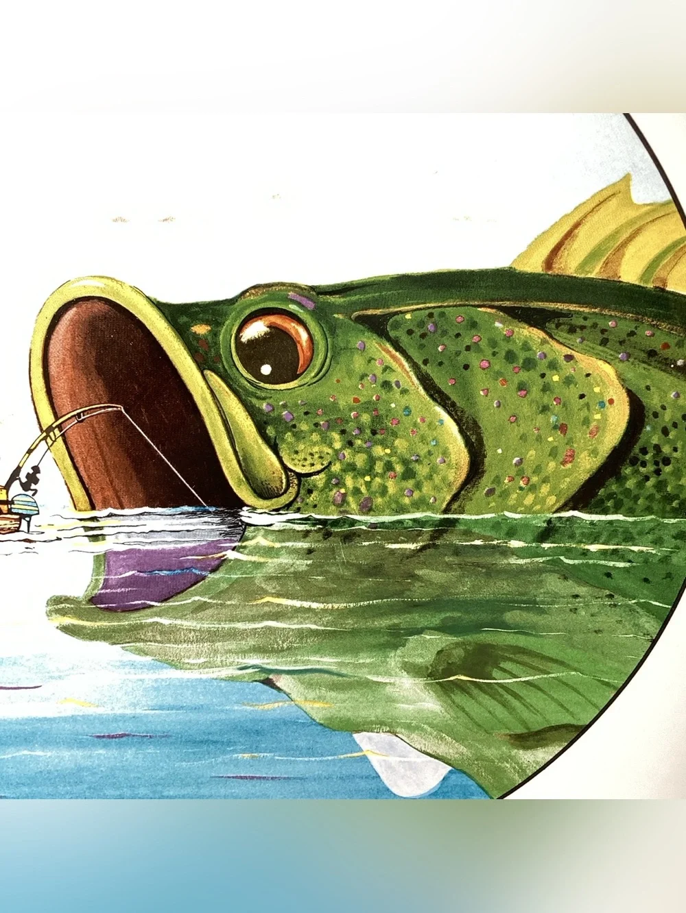 Large Gary Patterson “Catch of the Day” 13.25 inch Ceramic Platter
